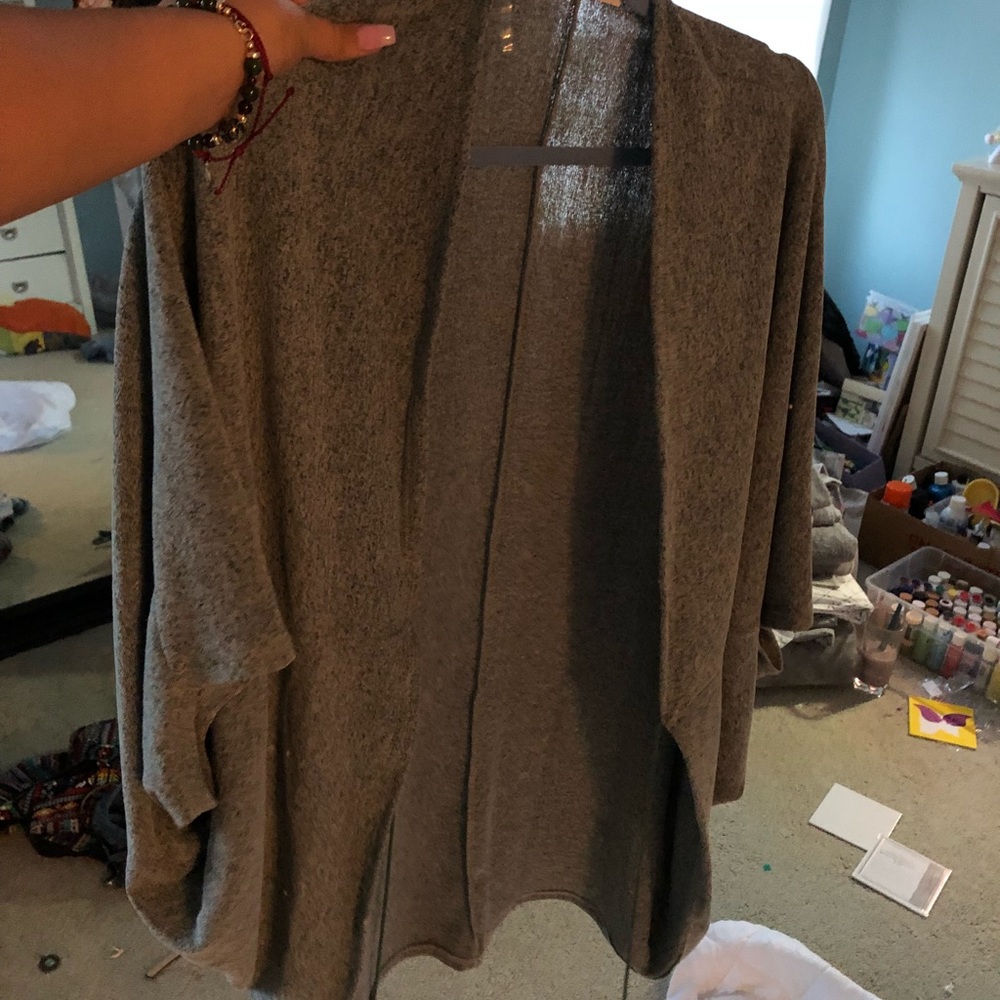 Green cardigan